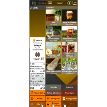 speedy kasse Basisset mobil Registrierkasse inkl. TSE